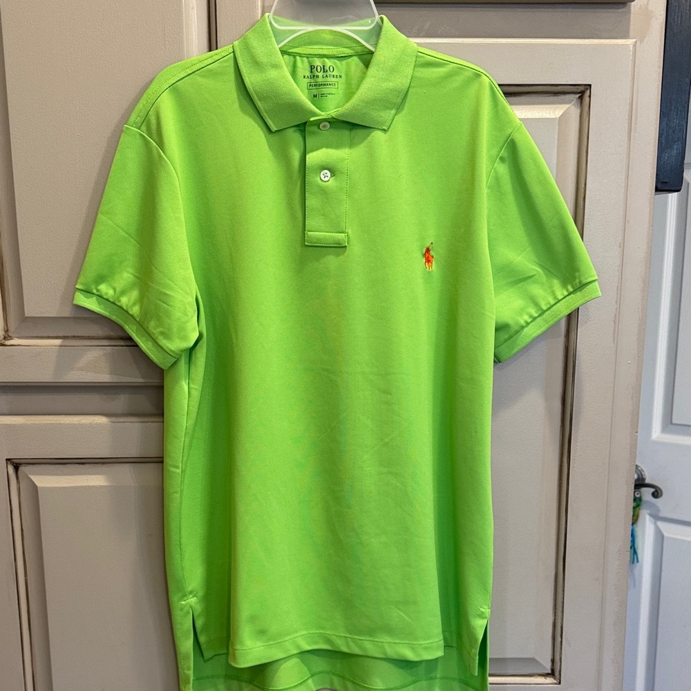 Ralph Lauren Lime Polo with Red Logo